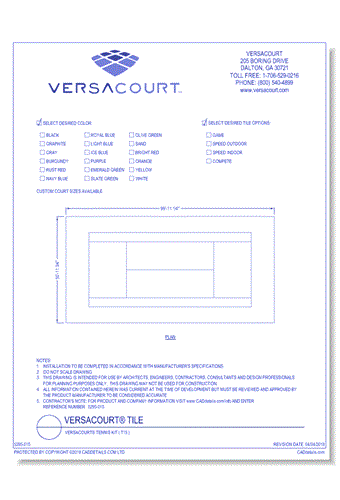 VersaCourt® Tennis Kit ( T15 )