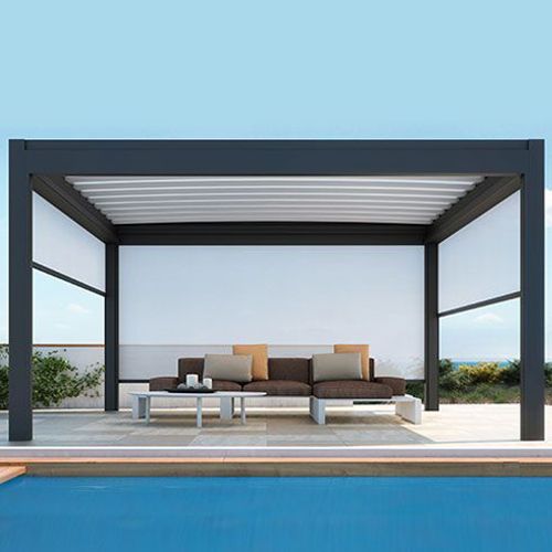 CAD Drawings Sunair Awnings & Solar Screens Nomo & Rialto Pergola® Retractable Fabric Roofs For Residences, Restaurants & Hotels