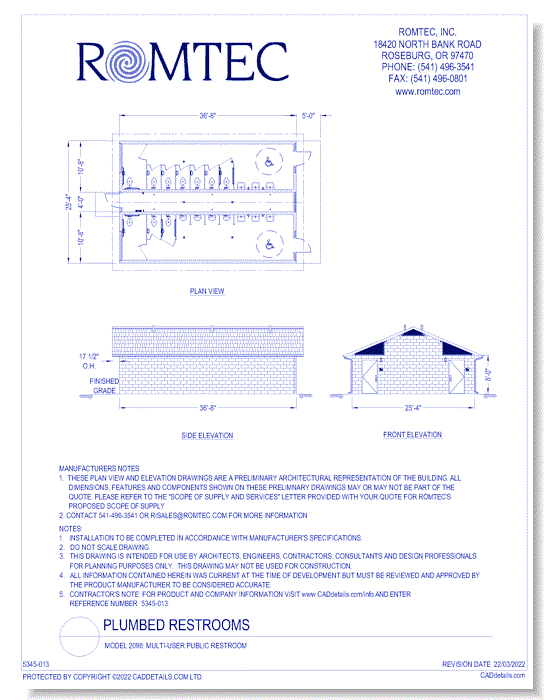 Model 2098: Multi-User Public Restroom