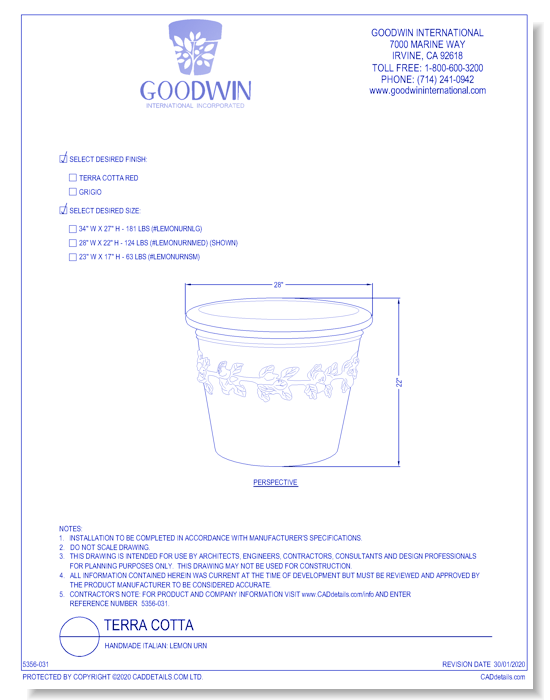 Handmade Italian: Lemon Urn