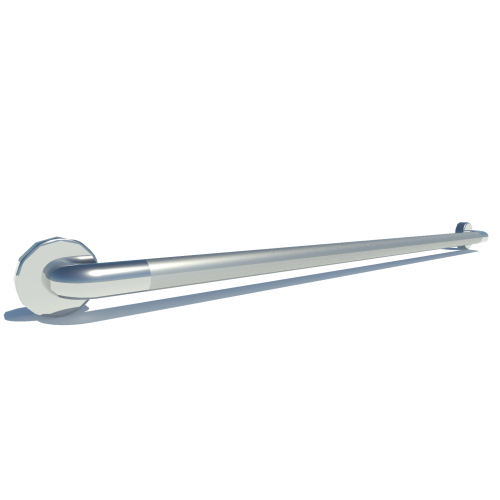 42 inch ADA Compliant Grab Bar Peened Grip 1-1/4 inch Diameter Twist Covers & Mounting Hardware Included
