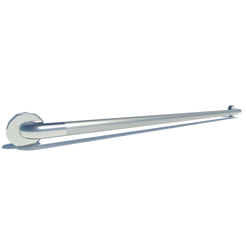 48 inch ADA Compliant Grab Bar Peened Grip 1 1/4 inch Diameter Twist Covers & Mounting Hardware Included