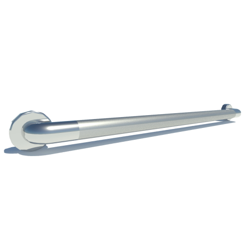 32 inch ADA Compliant Peened grab Bar Grip 1 1/2 inch Diameter Twist Covers & Mounting Hardware Included