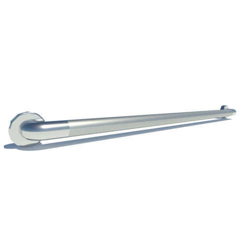 42 inch ADA Compliant Grab Bar Peened Grip 1 1/2 inch Diameter Twist Covers & Mounting Hardware Included