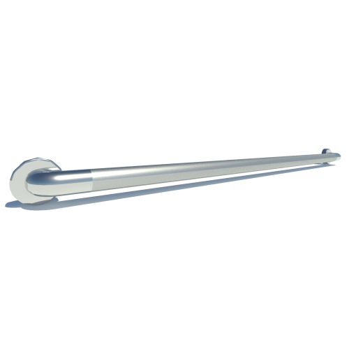 48 inch ADA Compliant Grab Bar Peened Grip 1 1/2 inch Diameter Twist Covers & Mounting Hardware Included