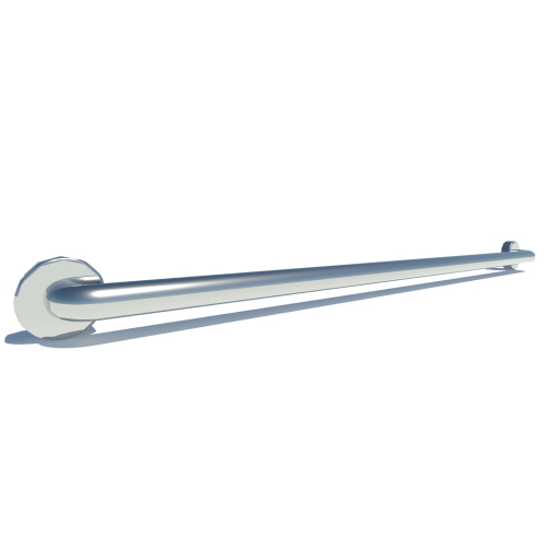 42 inch ADA Compliant Grab Bar Standard Smooth 1 1/4 inch Diameter Twist Covers & Mounting Hardware Included