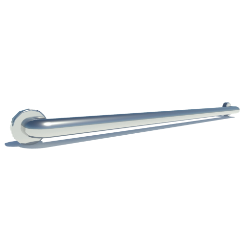 42 inch ADA Compliant Grab Bar Standard Smooth 1 1/2 inch Diameter Twist Covers & Mounting Hardware Included
