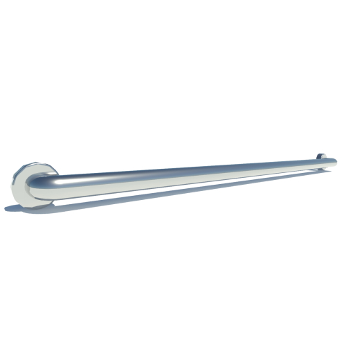48 inch ADA Compliant Grab Bar Standard Smooth 1 1/2 inch Diameter Twist Covers & Mounting Hardware Included