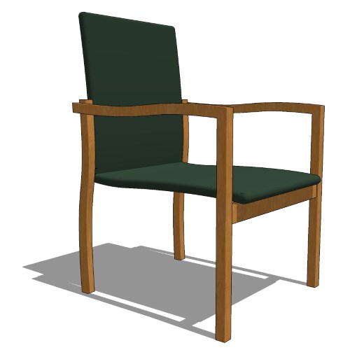 Core Stacking Teakwood and Polyrattan Arm Chair (#750)