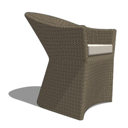 Core Classic Polyrattan Accent Arm Chair (#801)