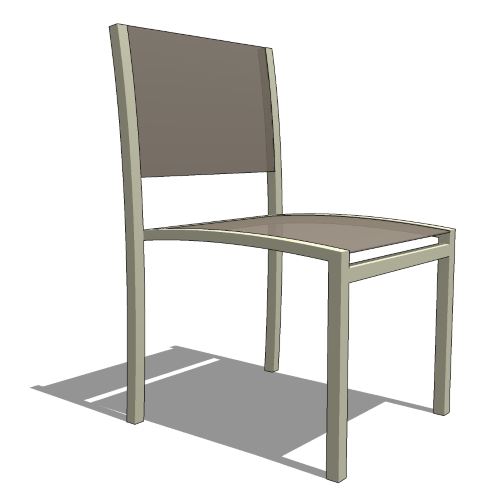 Core Stacking Aluminum and Sling Side Chair (#351)