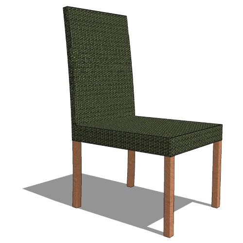 Core Teak and Polyrattan High Back Side Chair (#780 - # 782)
