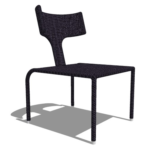 Core Stacking Polyrattan T Back Side Chair (#818 - #819)
