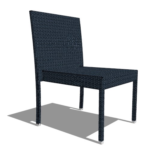 Core Stacking Polyrattan Throne Side Chair (#820)