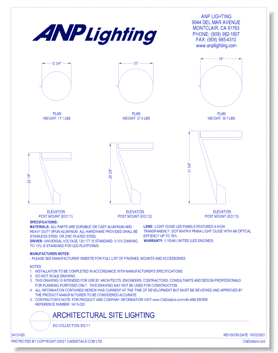 EQ Collection: EQ111 (12", 15", 18")