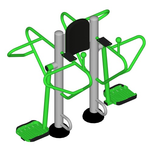 CAD Drawings BIM Models ExoFit Outdoor Fitness ExoFit: 4 Person Combo 