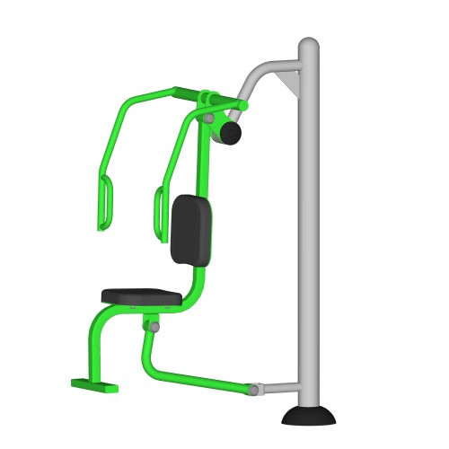 CAD Drawings BIM Models ExoFit Outdoor Fitness ExoFit: Chest Press Lat Pull Combo