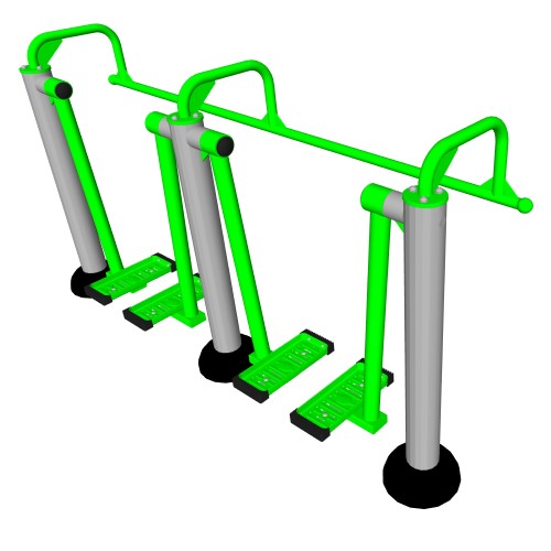 CAD Drawings BIM Models ExoFit Outdoor Fitness ExoFit: Double Air Walker