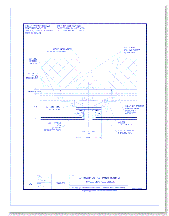 Vitrabond FR (MCM / Aluminum Cladding Material): AH Lean System All Details