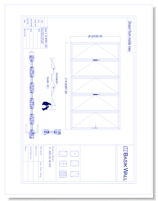 Bi-Fold Patio Door: 5 Panel (Model NF-2021-02-28-013)