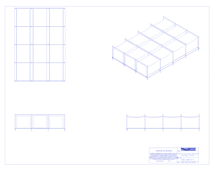 Ground Sleeve: Baseball Triple Overhead Batting Tunnel (BTOBT)