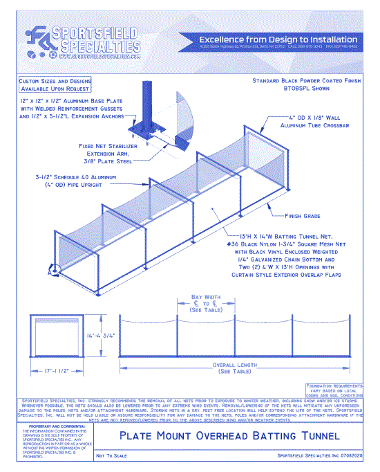 Plate Mount: Overhead Batting Tunnel