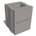 CAD Drawings BIM Models Comfort Block by Genest Concrete
