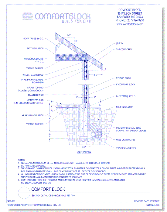 CB-6 Whole Wall Section