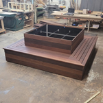 View Ipe Combo Bench/Planter - Square