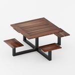 View Square Integrated Picnic Table Sets