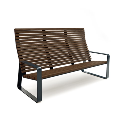 CAD Drawings BIM Models Site Pieces Monoline Lounge Bench