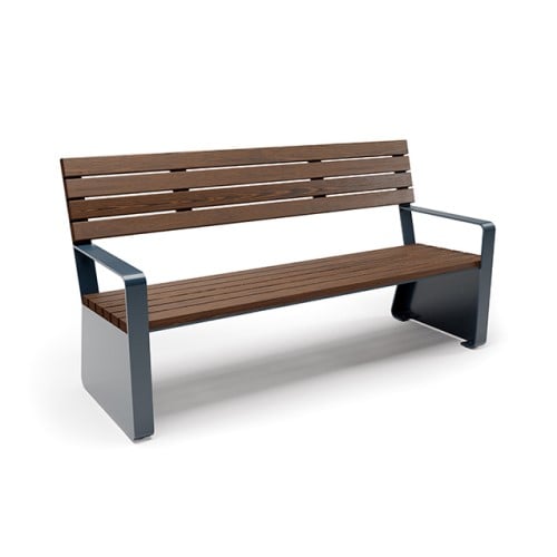 CAD Drawings BIM Models Site Pieces Monoline Solid Series Bench