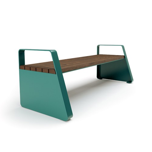 CAD Drawings BIM Models Site Pieces Monoline Solid Series Flat Bench