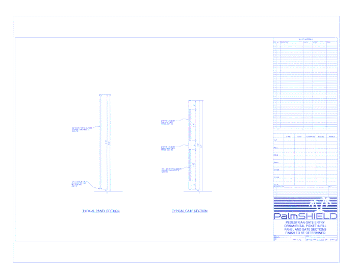 Pedestrian Gates: Ornamental Picket Panel And Gate Sections