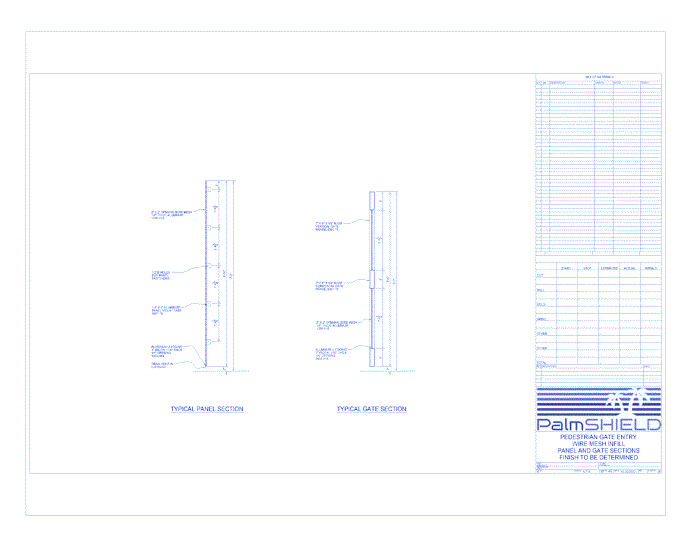 Pedestrian Gates: Wire Mesh Panel And Gate Sections