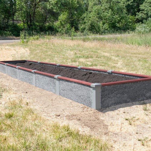 CAD Drawings Durable GreenBed 4'X20'X1' Rectangle Raised Garden Bed Kit