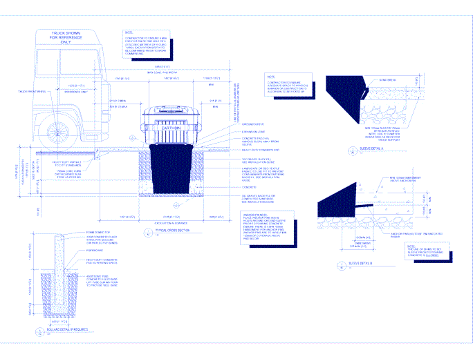 EarthBin®: Typical Installation Cross Section