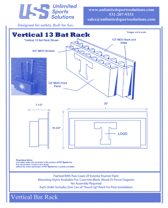 Bat Rack: Vertical