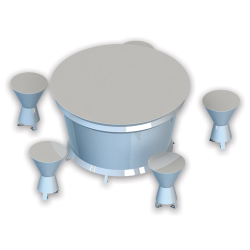 CAD Drawings BIM Models Sonic Architecture Communal Drum & Seats (SONIC-COMM)