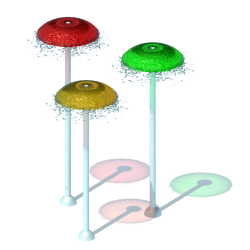 CAD Drawings BIM Models Nirbo Aquatic Inc. Umbrella Trio (03784)