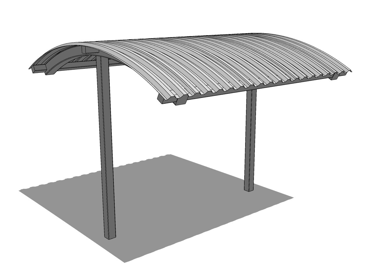Steel Structure: Arch Shelter – Curved Roof Shelters