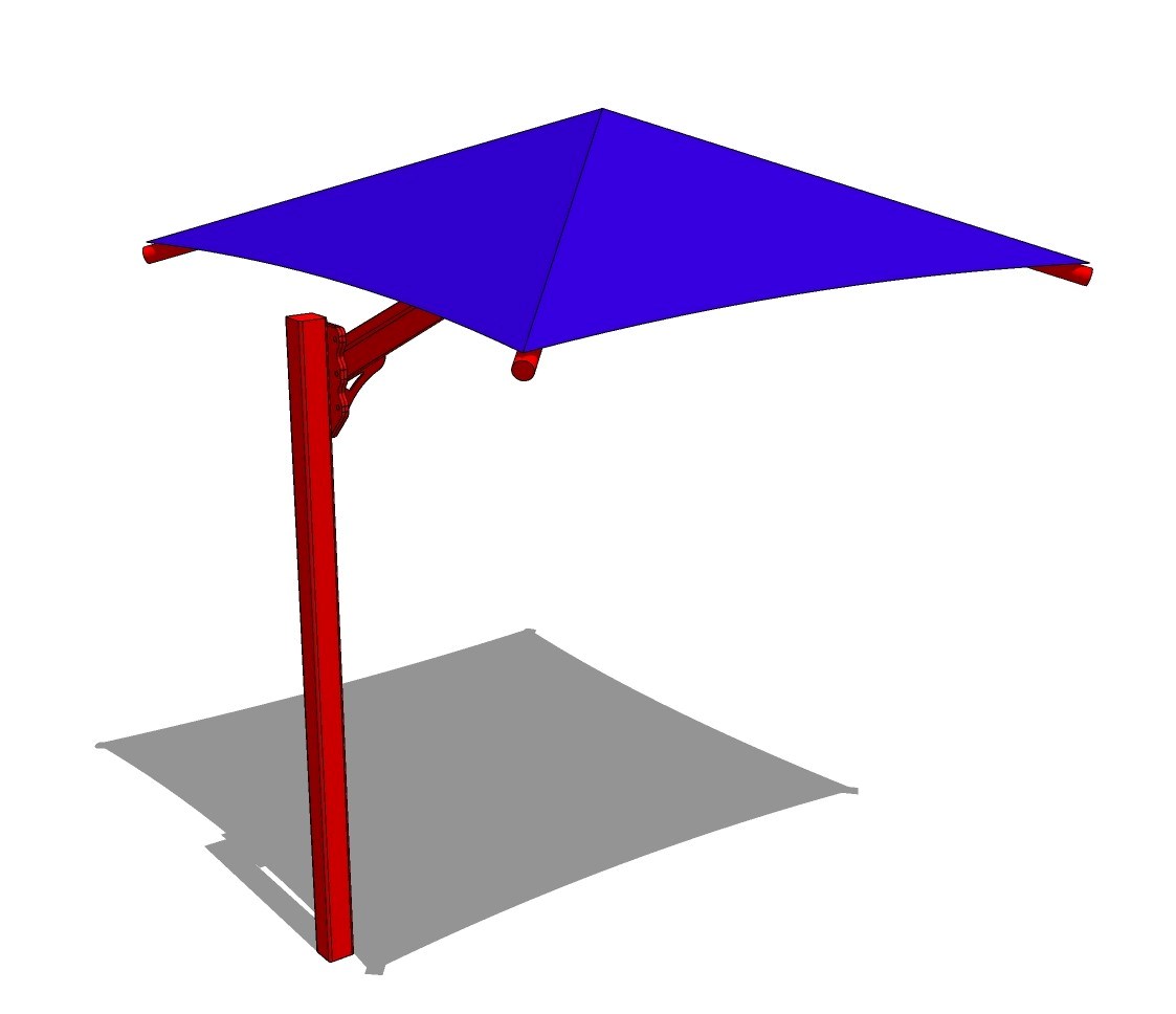 Fabric Structure: Cantilever Square Umbrella