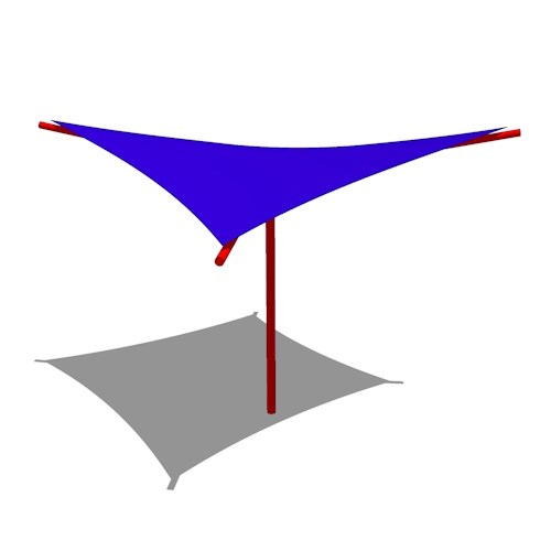Fabric Structure: Hypar Umbrella
