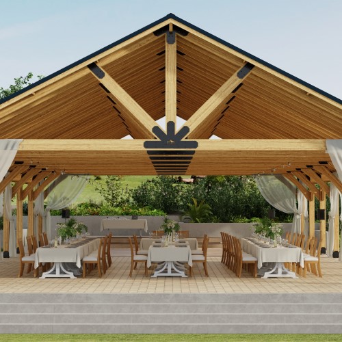 CAD Drawings Country Lane Gazebos Palatian Wood Pavilion 