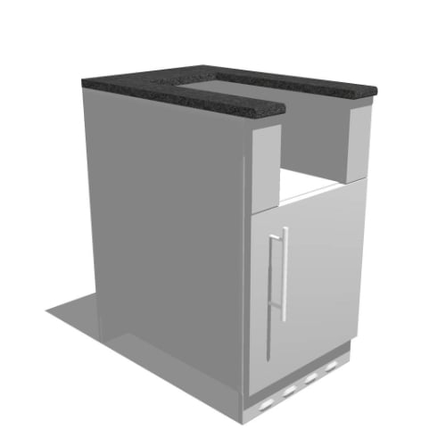 20” Appliance Cabinet w/ Right Swing Door (SAC20CSDR)