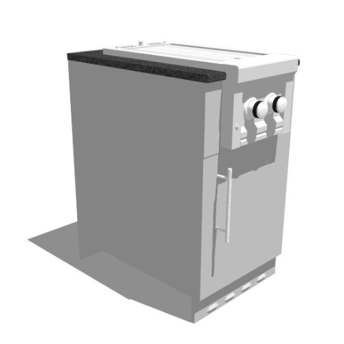 20” Appliance Cabinet w/ Right Swing Door (SAC20CSDR_SUN13CPRO)