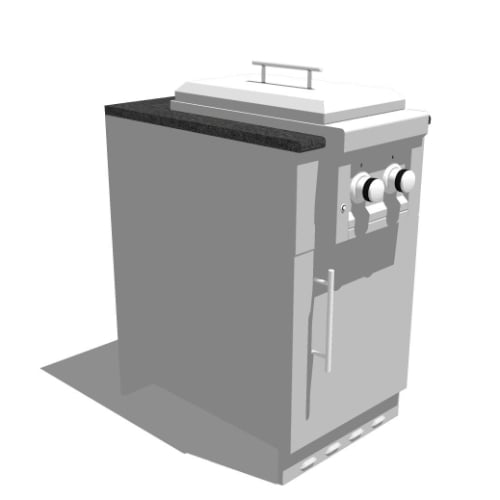 20” Appliance Cabinet w/ Right Swing Door (SAC20CSDR_SUN13VDB)