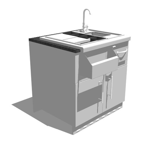 34” Appliance Cabinet (SAC34CGDC_30BAR)