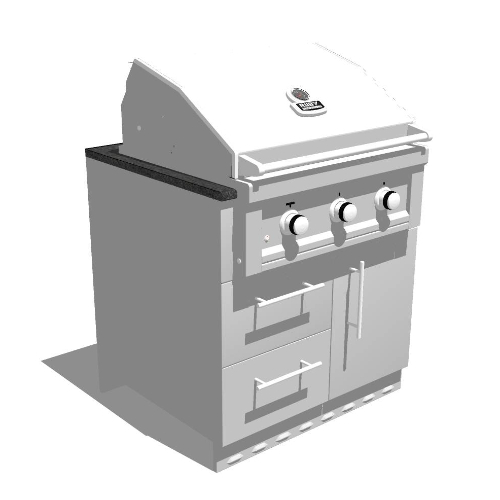 34” Appliance Cabinet (SAC34GLPCD_RUBY3B)