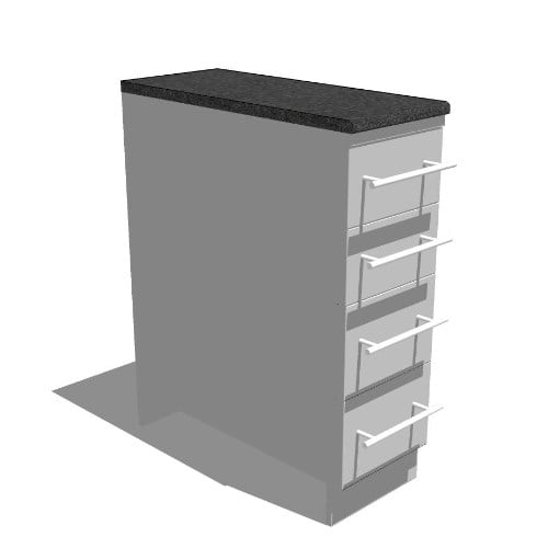 12” 4 Multi Drawer Base Cabinet (SBC12SMD)